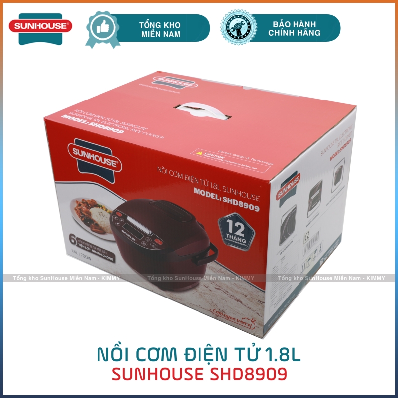 Nồi cơm điện tử 1.8L Sunhouse SHD8909